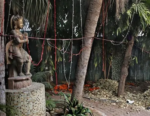 Hiện trường vụ hiếp dâm tập thể du khách Đan Mạch ở thủ đô New Delhi. Ảnh: AP hien-truong-7989-1389834041.jpg