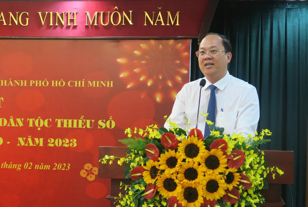 Phó Bí thư Thành ủy TP.HCM Nguyễn Hồ Hải phát biểu tại buổi họp mặt. Ảnh: VT Phó Bí thư Thành ủy TP.HCM Nguyễn Hồ Hải phát biểu tại buổi họp mặt. Ảnh: VT