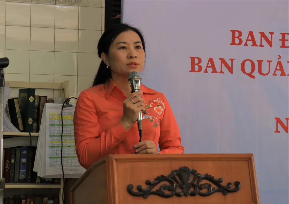 Phó Chủ tịch Ủy ban MTTQ Việt Nam TP Phan Kiều Thanh Hương