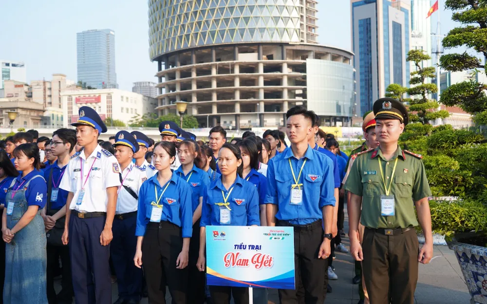 Các trại sinh tham gia Hội trại sẽ được biên chế vào 6 tiểu trại với tên gọi gắn liền với các đảo thuộc quần đảo Trường Sa (Khánh Hòa) gồm: An Bang, Thuyền Chài, Song Tử Tây, Nam Yết, Sơn Ca, Phan Vinh. Ảnh: BTC hoi trai 5.png