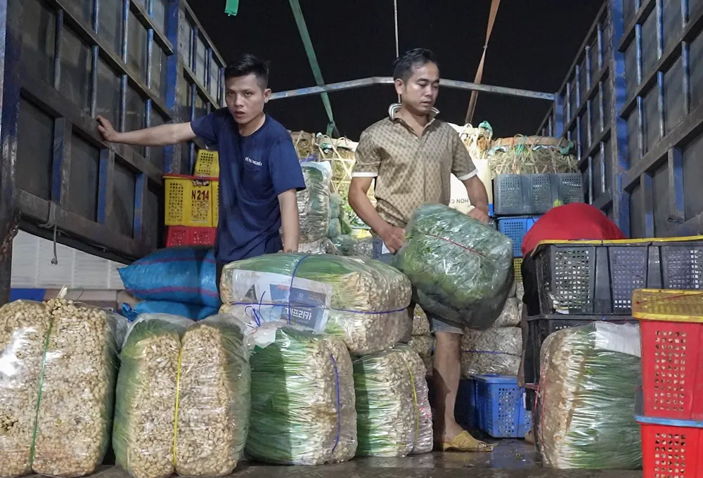 Nhiều mặt hàng nông sản tại chợ đầu mối Thủ Đức có nguồn gốc nhập từ các tỉnh miền Tây. an-toan-thuc-pham (8).jpg