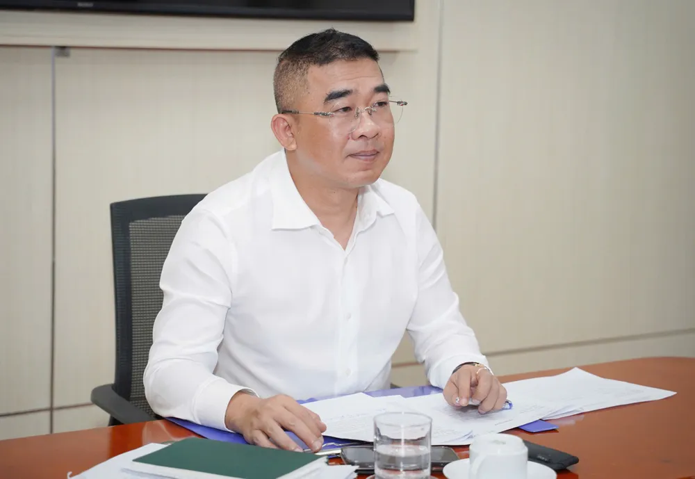 Ông Trịnh Hữu Anh - Trưởng Phòng xuất bản - in - phát hành, Sở Thông tin và Truyền thông TP.HCM thông tin về các hoạt động, sự kiện nổi bật của Tuần lễ Sách và Chuyển đổi số 2024. tuan-le-sah-va-chuyen-doi-so (2).jpg