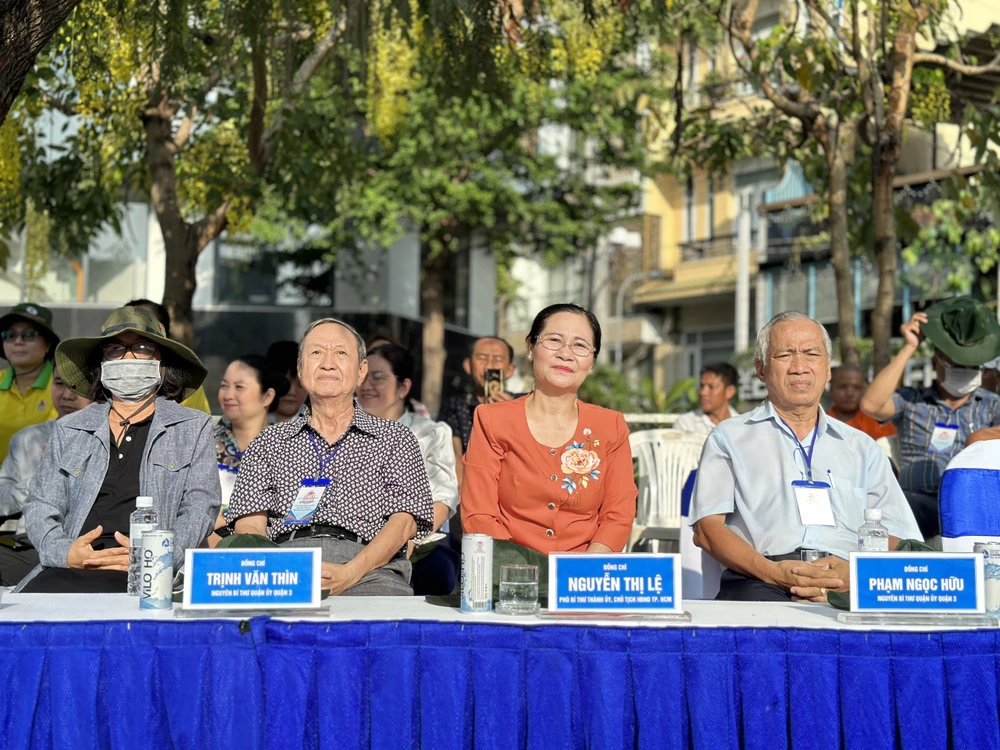 Phó Bí thư Thành ủy, Chủ tịch HĐND TP.HCM Nguyễn Thị Lệ tham dự lễ khai mạc. Ảnh: MINH ĐỦ