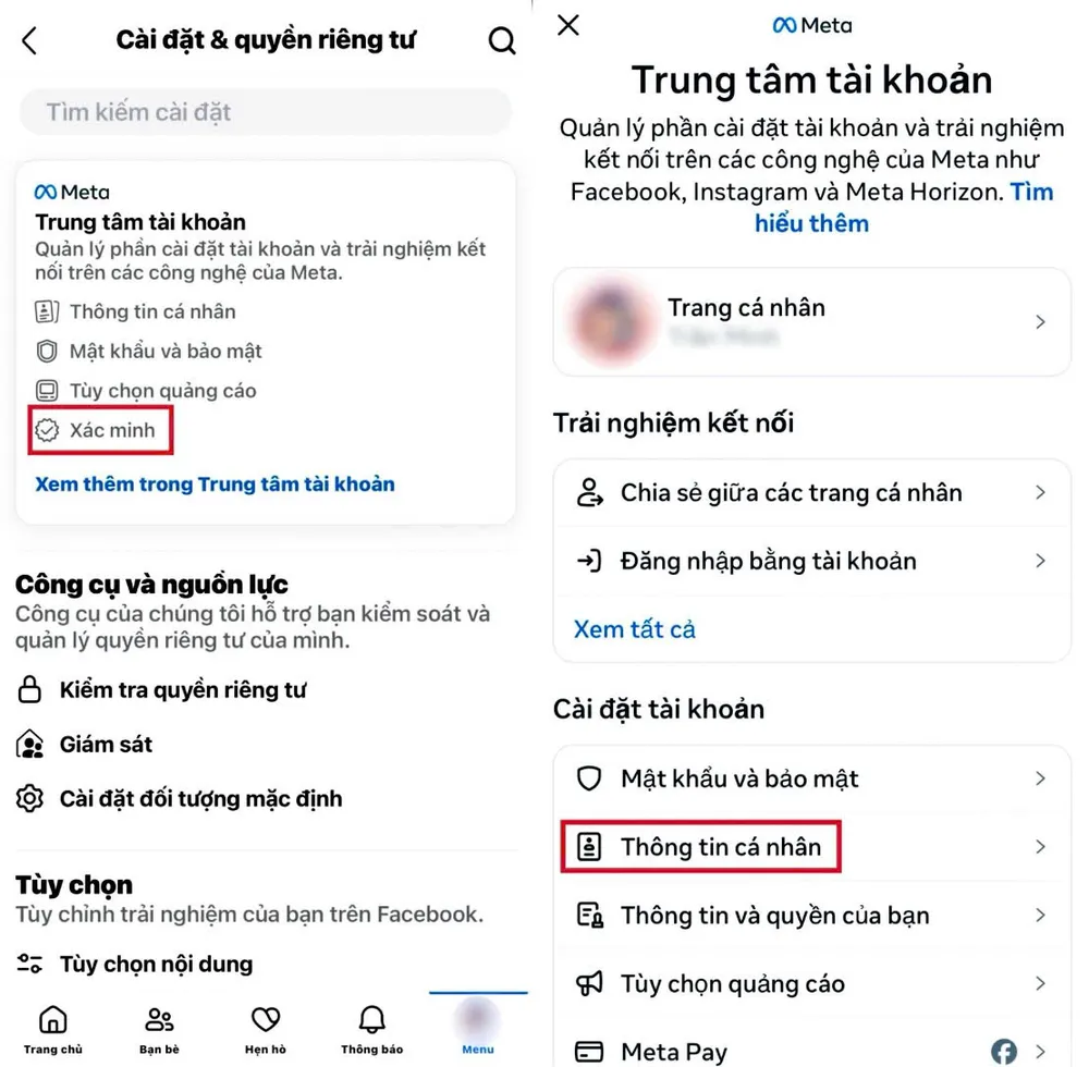 tài khoản Facebook