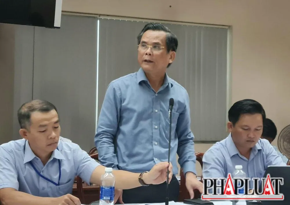 Ông Nguyễn Ngọc Thắng - Chánh thanh tra tỉnh Đồng Nai thông tin về việc những vụ việc nổi cộm mà Trung ương giao tỉnh Đồng Nai xử lý. Ảnh: VH