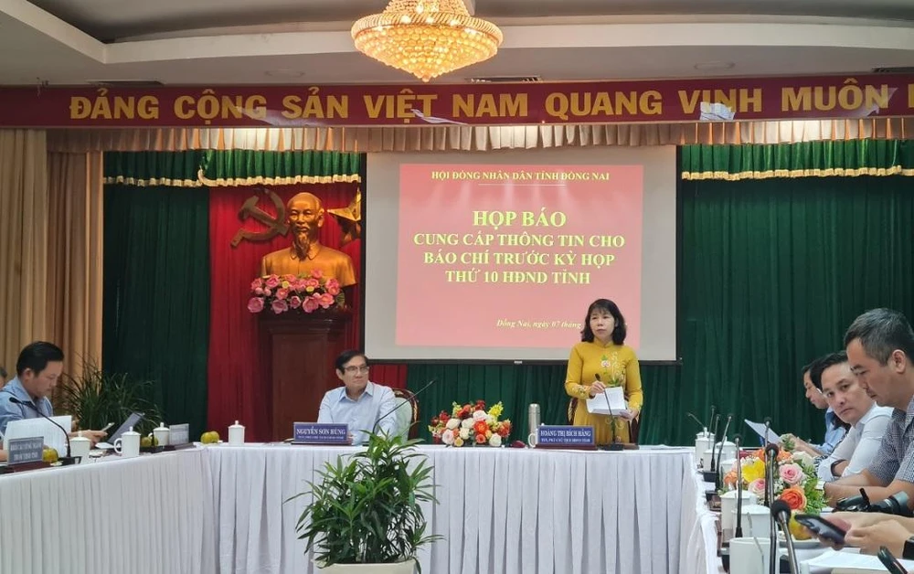 HĐND tỉnh Đồng Nai đã tổ chức họp báo cung cấp thông tin trước kỳ họp HĐND tỉnh sắp tới