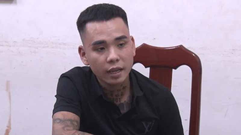 Nguyễn Văn Thi bị bắt giữ. Ảnh: CA Nguyễn Văn Thi bị bắt giữ. Ảnh: CA