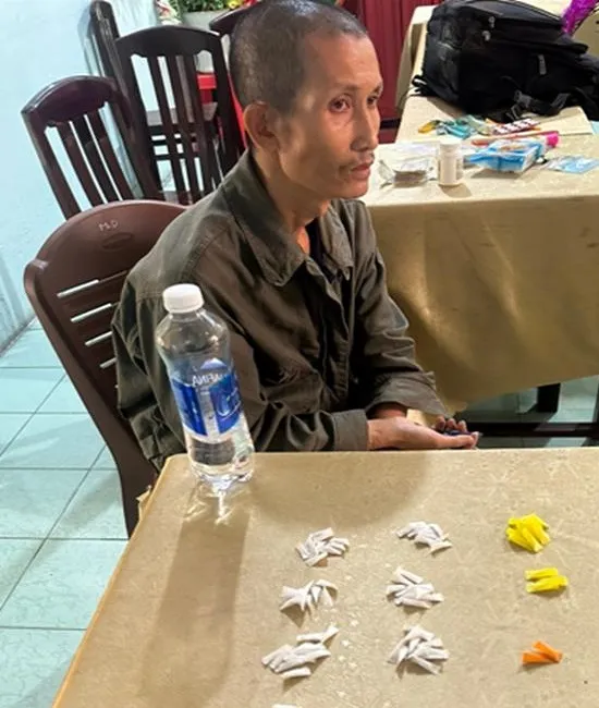 Cao Văn Thắng cùng tang vật