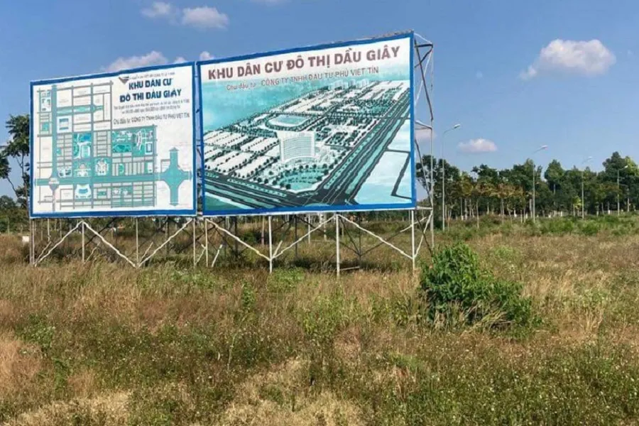 Khu dân cư A1 - C1, hay còn gọi khu đô thị Dầu Giây. Ảnh: VH. Khu dân cư A1 - C1, hay còn gọi khu đô thị Dầu Giây. Ảnh: VH.