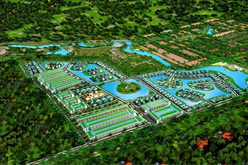 Bản đồ mô phỏng dự án khi chủ đầu tư và công ty bất động sản giới thiệu khi mở bán.