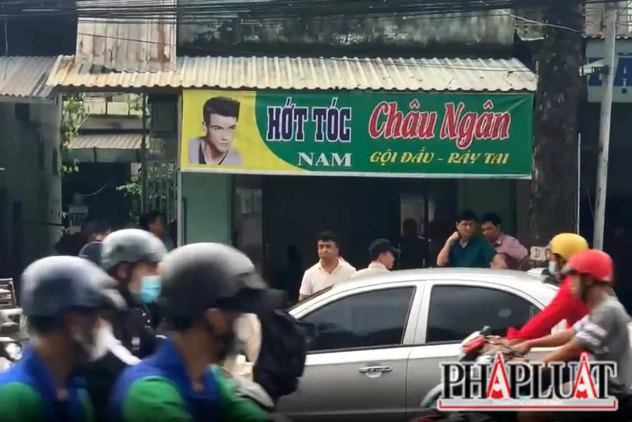 Hiện trường vụ án mạng. Ảnh: VH Hiện trường vụ án mạng. Ảnh: VH