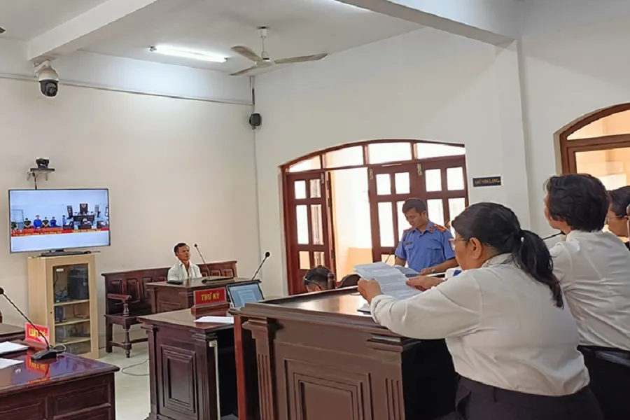 TAND tỉnh Đồng Nai mở phiên tòa xét xử trực tuyến. Ảnh: HP. giết - người - tình.jpg