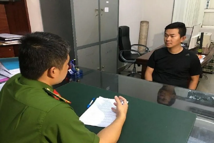 Bị can Huỳnh Hữu Tường. Ảnh CA. Nghi can Tường.jpg
