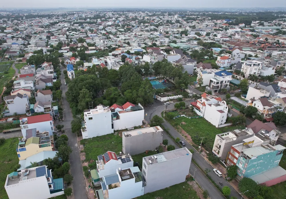 Một góc phường Trảng Dài nằm trong đề xuất tách thành 2 phường. Ảnh: VH. sáp- nhập - phường.jpg