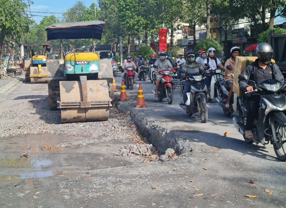 Kiểm tra đơn vị thi công mất an toàn tại dự án chống ngập ở TP Biên Hòa