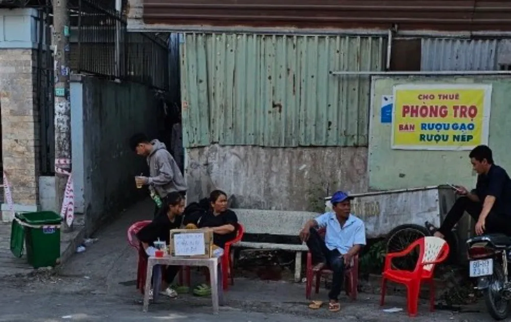 Khu nhà trọ nơi xảy ra án mạng. Ảnh: VH sát hại 2.jpg