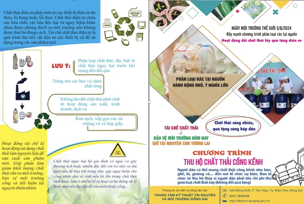 Đây là một trong những hoạt động trong Tuần lễ Đồng Nai xanh. chất thải ...jpg