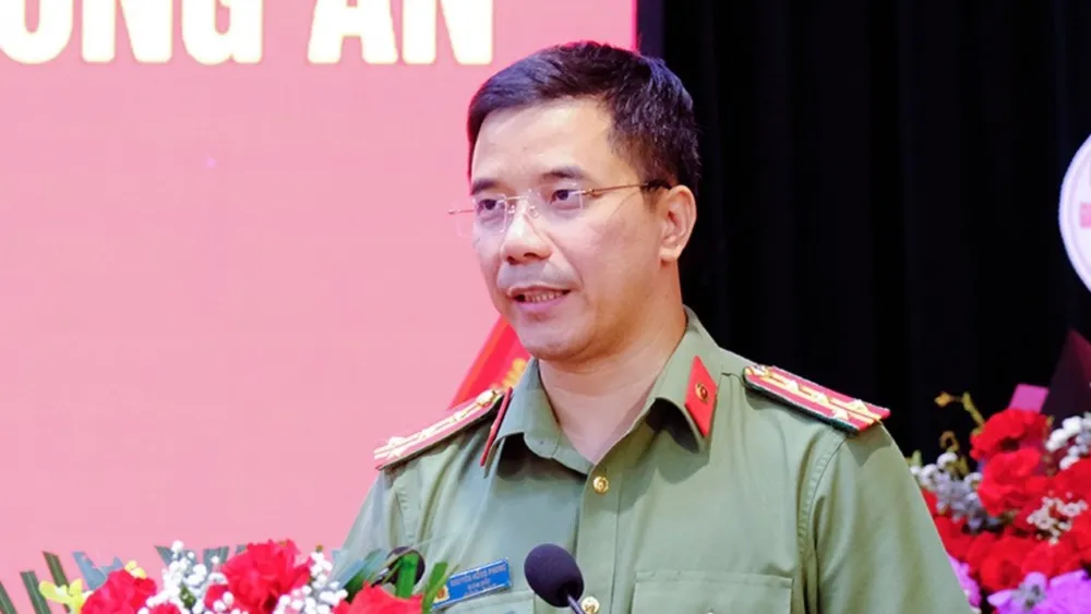 Tân Giám đốc Công an Đồng Nai - Đại tá Nguyễn Hồng Phong. Ảnh: VH giám đốc tỉnh Công an Đồng Nai.jpg