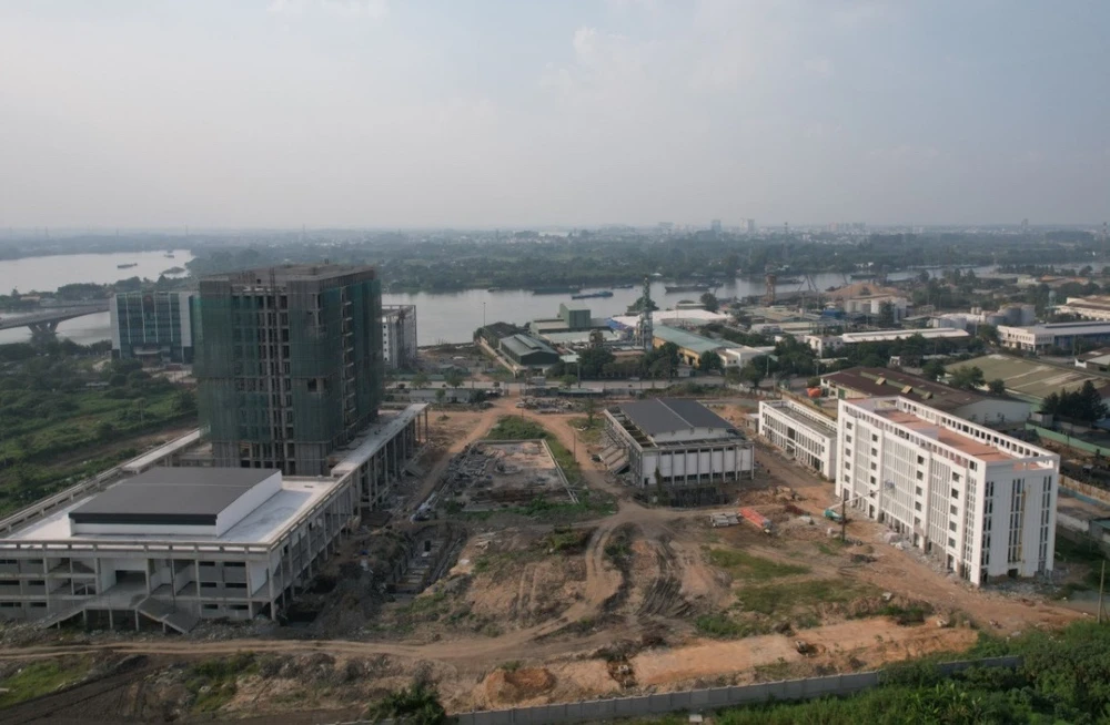 Trung tâm chỉ huy Công an tỉnh Đồng Nai được xây dựng tại Khu công nghiệp Biên Hoà 1 tổng diện tích khoảng 5,7ha. Ảnh: VŨ HỘI giám đốc công an tỉnh.jpg