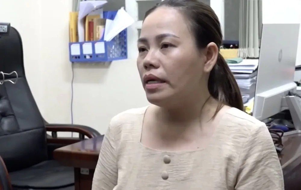 Nghi phạm Bích tại cơ quan công an. Hành trình vạch trần vụ án đầu độc chồng cùng 3 đứa trẻ bằng Xyanua ở Đồng Nai