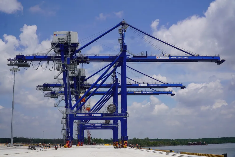 Một góc cảng cảng Phước An chuẩn bị đưa vào khai thác trong tháng 10-2024. Ảnh: VŨ HỘI. dự án giao thông,.jpg
