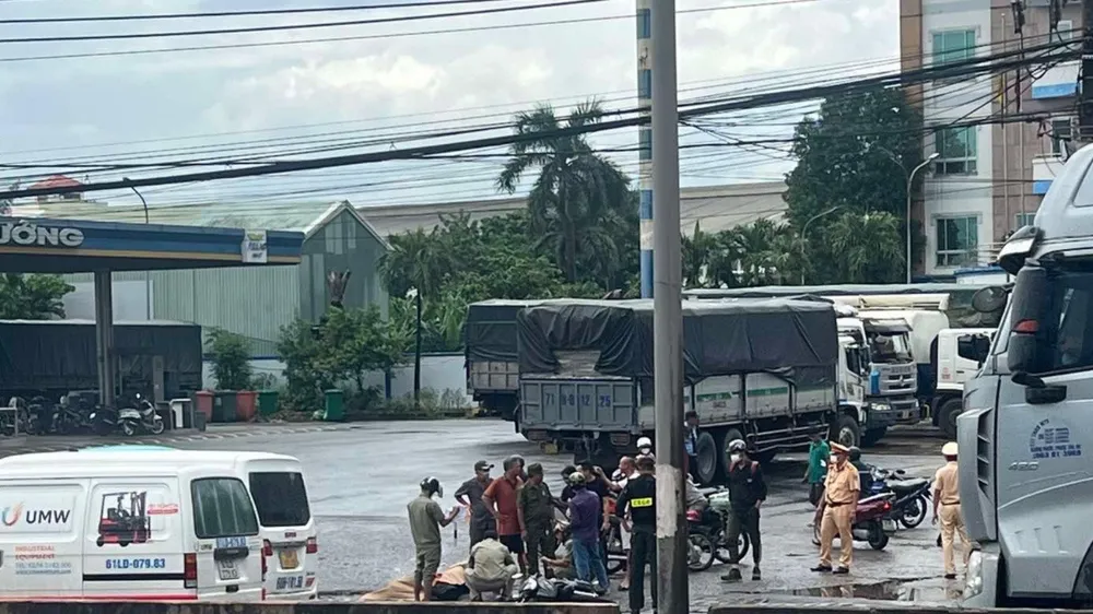 Hiện trường vụ tai nạn giao thông. Ảnh: VH giám đốc công an Đồng Nai.jpeg