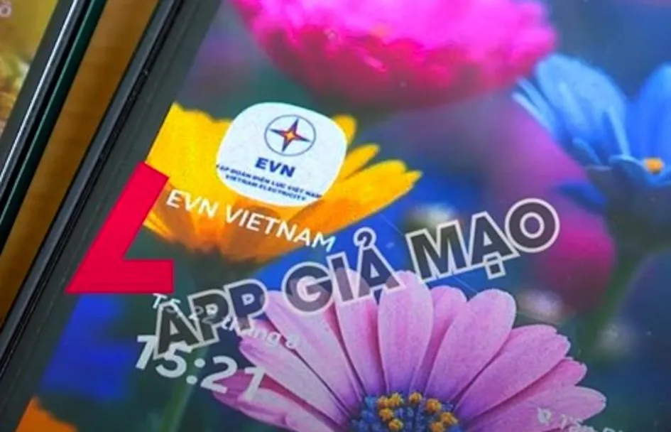 App giả mạo do bị hại cung cấp. nhân viên điện lực..jpg