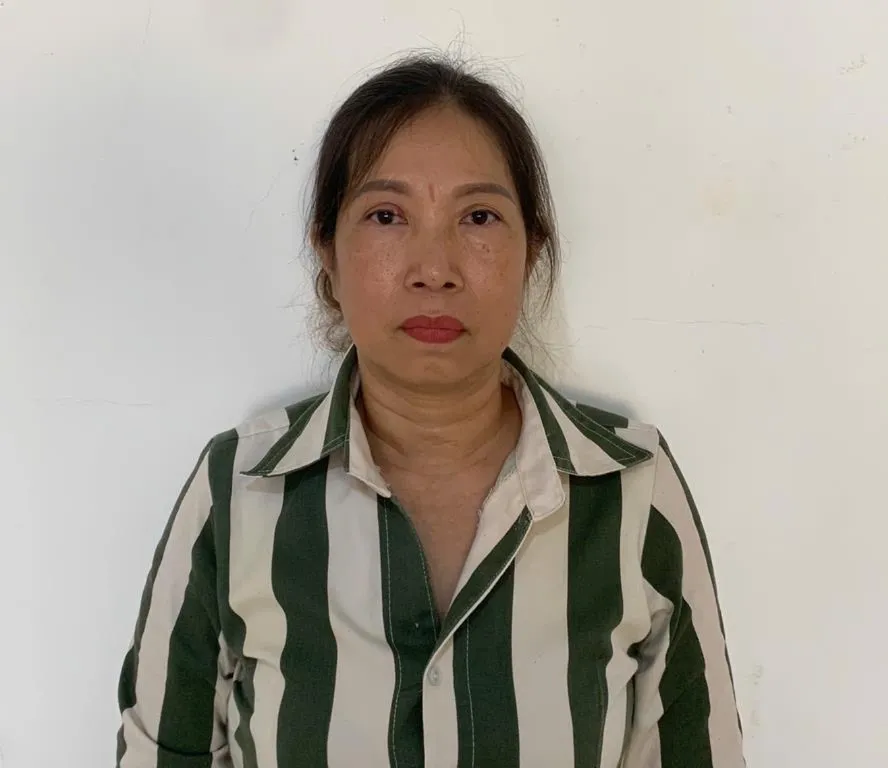 Nguyễn Thị Gặp bị khởi tố về tội “Lừa đảo chiếm đoạt tài sản” và “Sử dụng tài liệu giả của cơ quan, tổ chức”. Ảnh: CAĐN. giấy tờ giả.jpeg