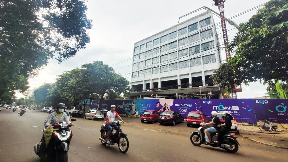 Doanh nghiệp đã xây dựng dự án trên khu đất trụ sở cũ của Sở Xây dựng. Ảnh: VL