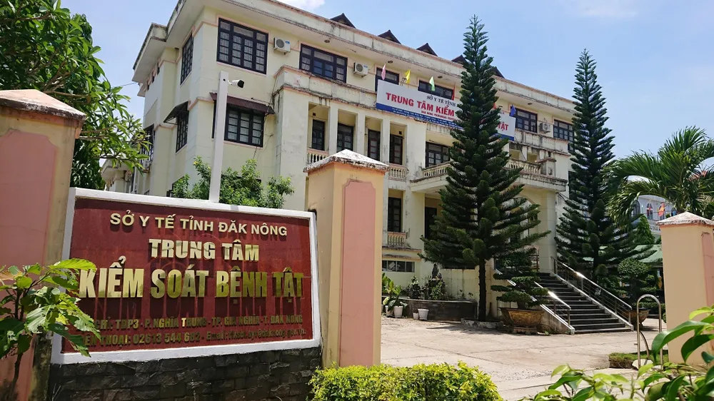 Trung tâm kiểm soát bệnh tật tỉnh Đắk Nông. Ảnh: VL