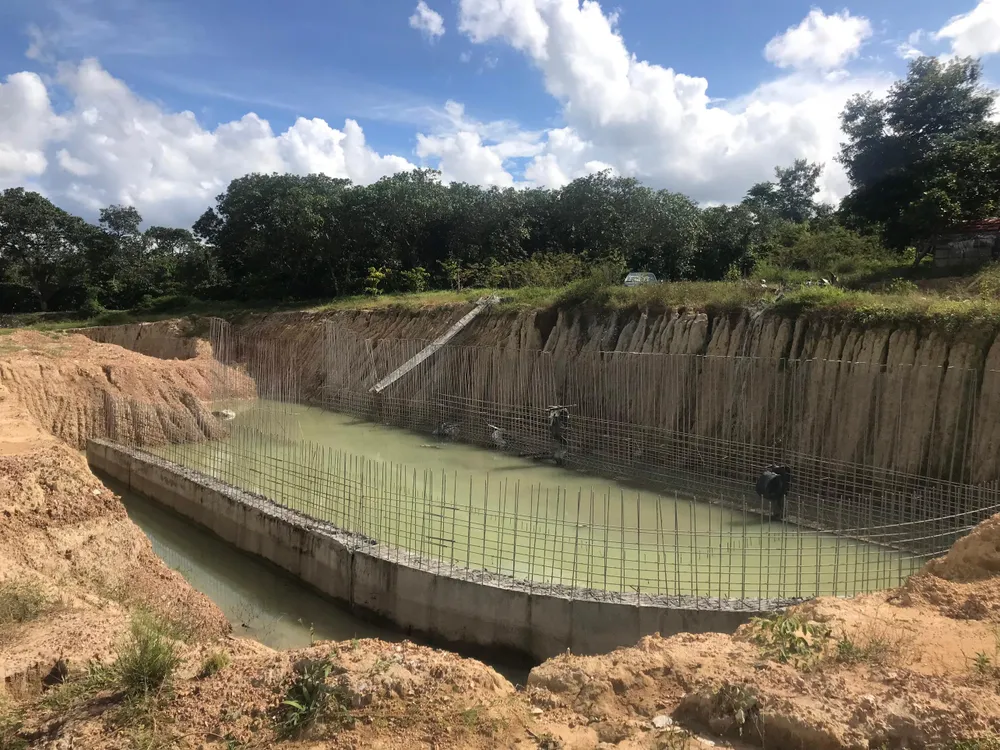 Ngổn ngang dự án hồ Yên Ngựa sau nhiều triển khai. Ảnh: LX