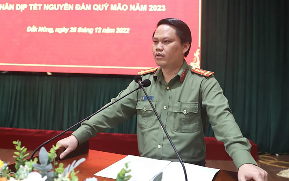 Đại tá Bùi Quang Thanh, Giám đốc Công an tỉnh Đắk Nông. Ảnh: MQ