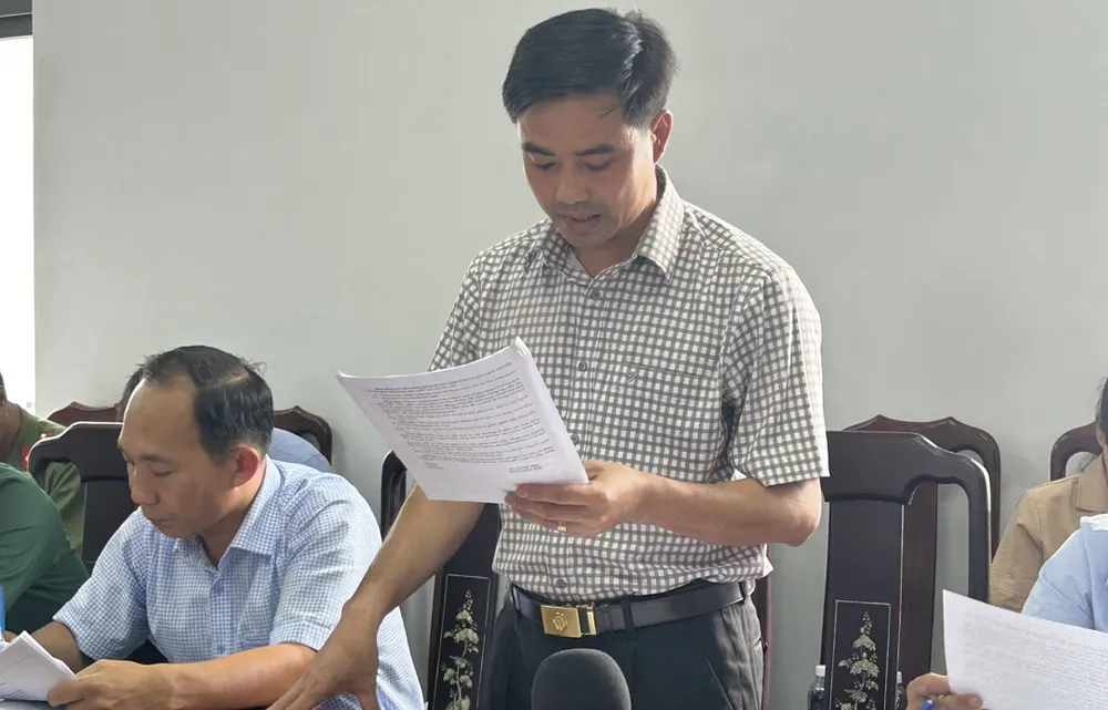 Ông Hoàng Viết Nam cung cấp thông tin tại hội nghị. Ảnh: VŨ LONG