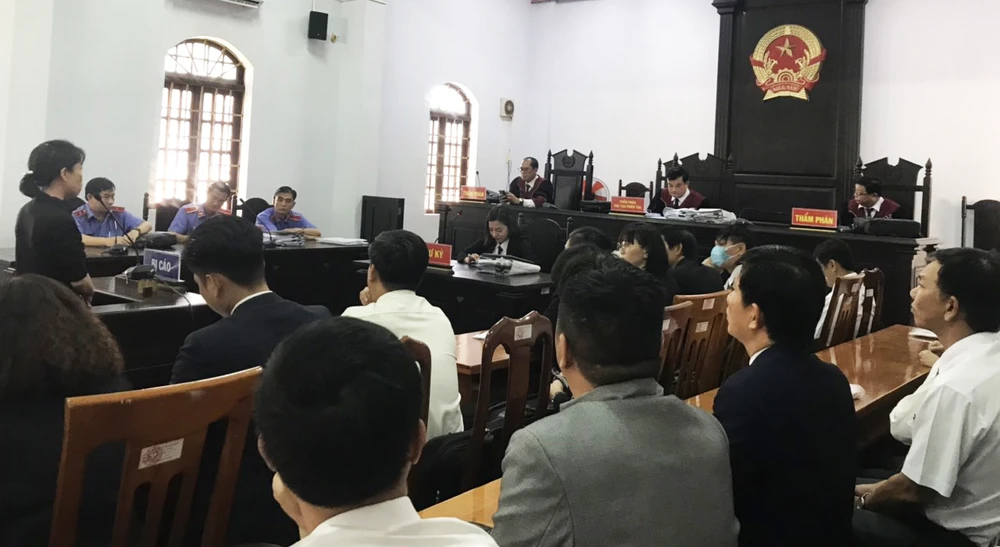 Toàn cảnh phiên xét xử phúc thẩm. Ảnh: AH