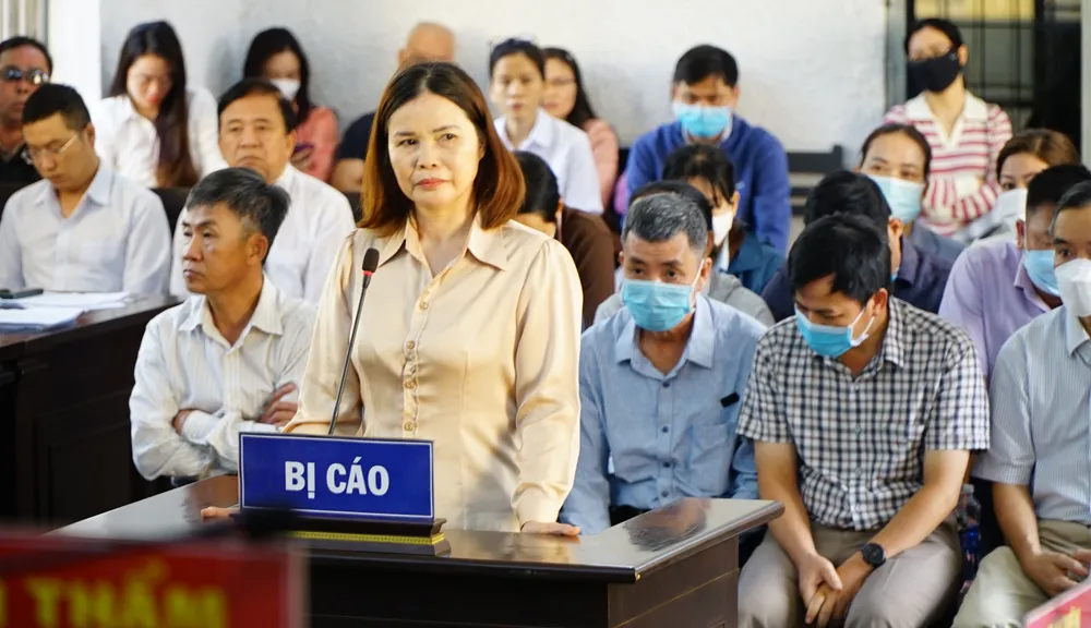 Bị cáo Ninh tại phiên xét xử. Ảnh: VŨ LONG