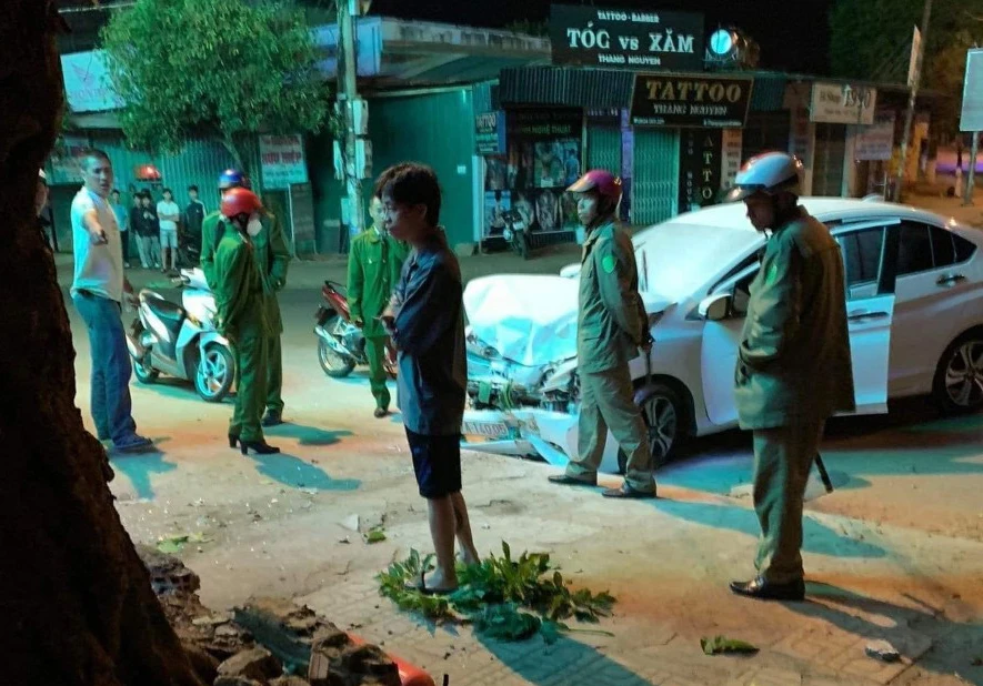 Hiện trường vụ việc. Ảnh: XC