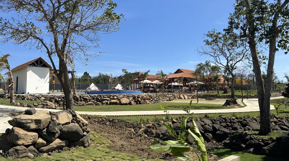 Nhiều hạng mục đã xây dựng xong. Ảnh: VŨ LONG