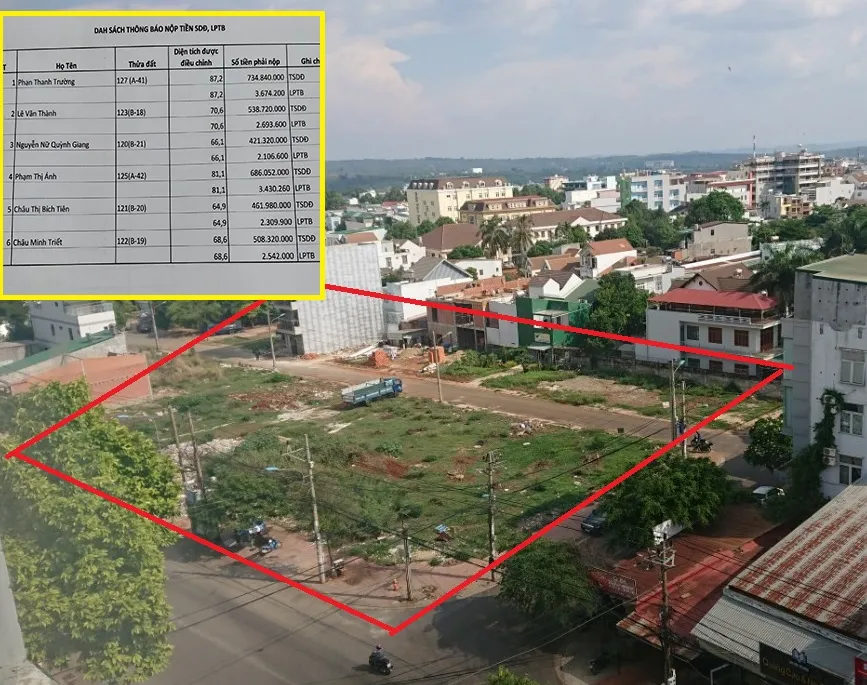 Sáu thửa đất ở khu dân cư 47 Đường Lý Tự Trọng