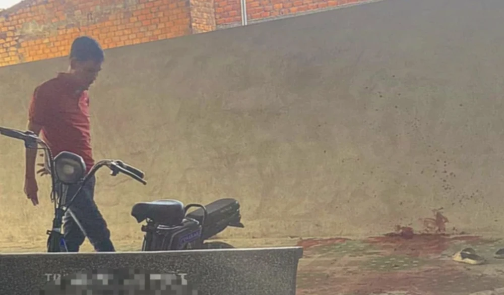 Hiện trường vụ nổ. Ảnh: AX