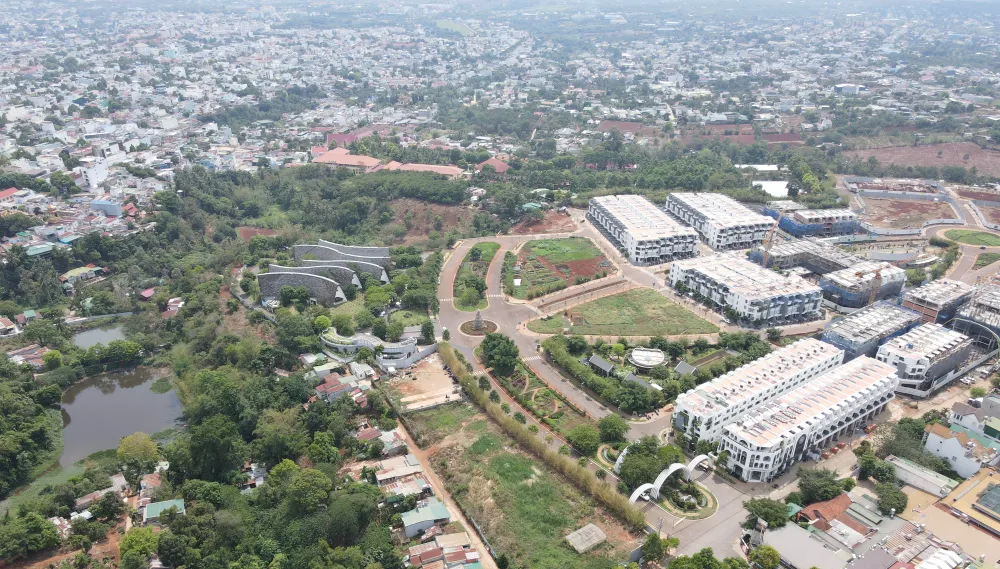 Một góc khu đô thị sinh thái của Công ty CP Đầu tư Trung Nguyên. Ảnh: VL Một góc khu đô thị sinh thái của Công ty CP Đầu tư Trung Nguyên. Ảnh: VL