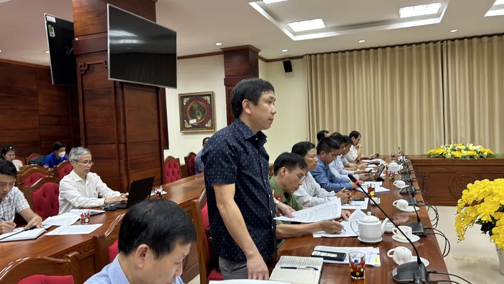 Ông Lê Đại Thắng, Phó chủ tịch UBND TP Buôn Ma Thuột, cung cấp thông tin cho báo chí. Ảnh: VŨ LONG Ông Lê Đại Thắng, Phó chủ tịch UBND TP Buôn Ma Thuột, cung cấp thông tin cho báo chí. Ảnh: VŨ LONG