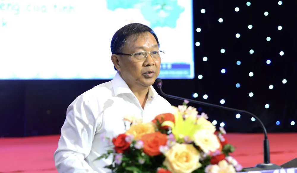 Ông Vũ Đức Côn phát biểu tại diễn đàn. Ảnh: MQ