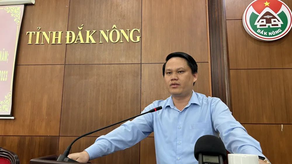Đại tá Bùi Quang Thanh Giám đốc Công an tỉnh Đắk Nông. Ảnh: VŨ LONG Đắk Nông.jpg