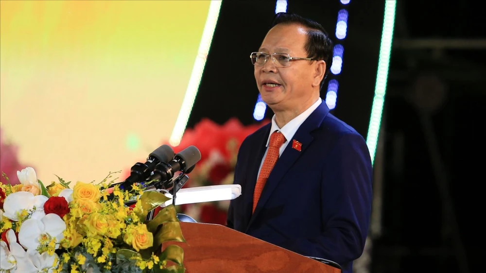 Ông Ngô Thanh Danh phát biểu tại buổi lễ. Ảnh: LP Đắk Nông.jpg