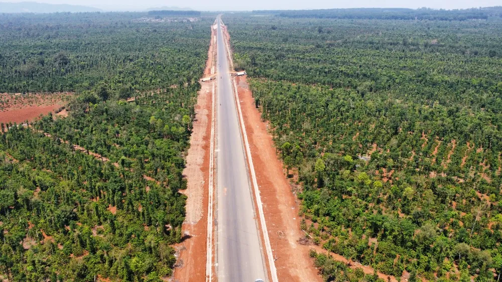 Gói thầu do Tập đoàn Thuận An thi công. Ảnh: NGUYÊN VŨ Đắk Lắk.jpg