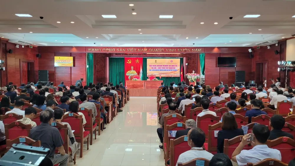 Hội nghị doanh nghiệp và đầu tư Ấn Độ - các tỉnh Tây Nguyên. Ảnh: VŨ LONG dự án.jpg