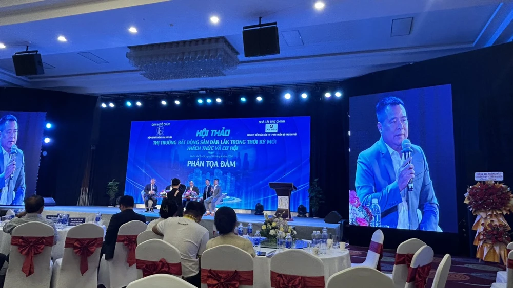Hội thảo tìm giải pháp vực dậy thị trường bất động sản ở Đắk Lắk Ảnh: VŨ LONG Bất động sản.jpg