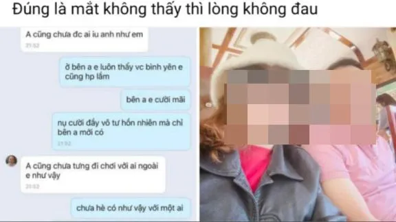 Hình ảnh lan truyền trên mạng xã hội. Ảnh cắt từ màn hình nữ giáo viên.jpg