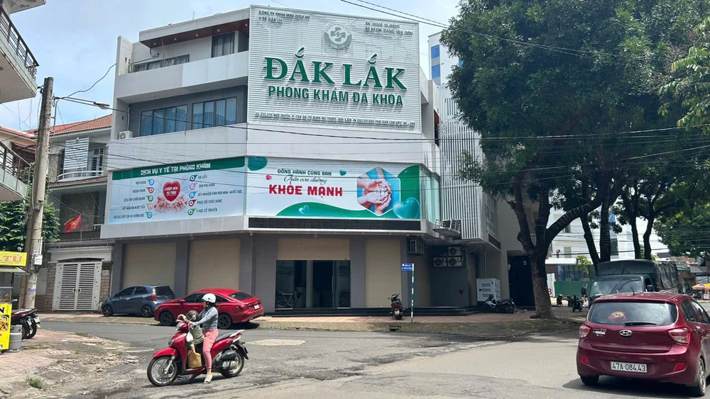 Phòng khám đa khoa Đắk Lắk nơi xảy ra vụ việc. Ảnh: VŨ LONG TP Buôn Ma Thuột.jpg