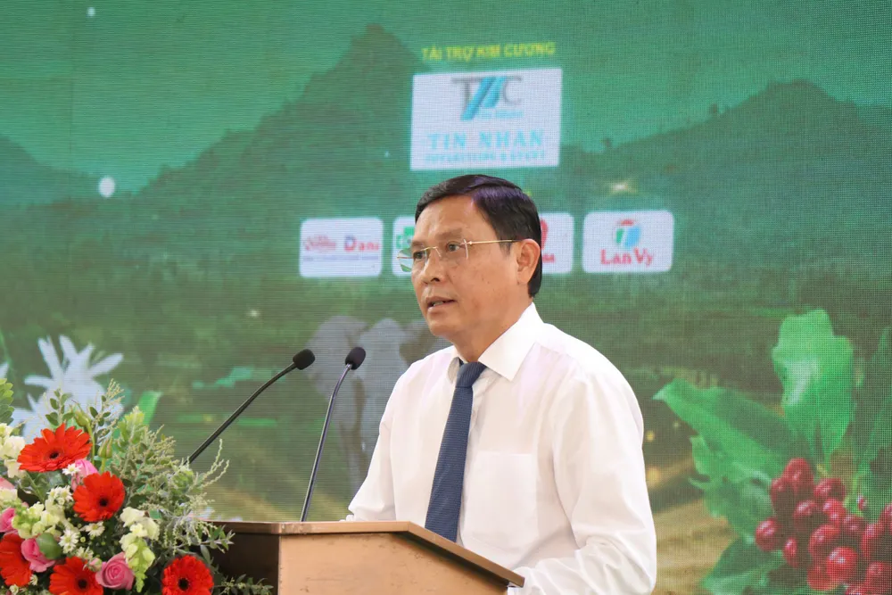 Ông Nguyễn Tuấn Hà, Phó Chủ tịch Thường trực UBND tỉnh Đắk Lắk phát biểu tại Techfest Đắk Lắk 2024. Ảnh: TA Đổi mới sáng tạo.jpg